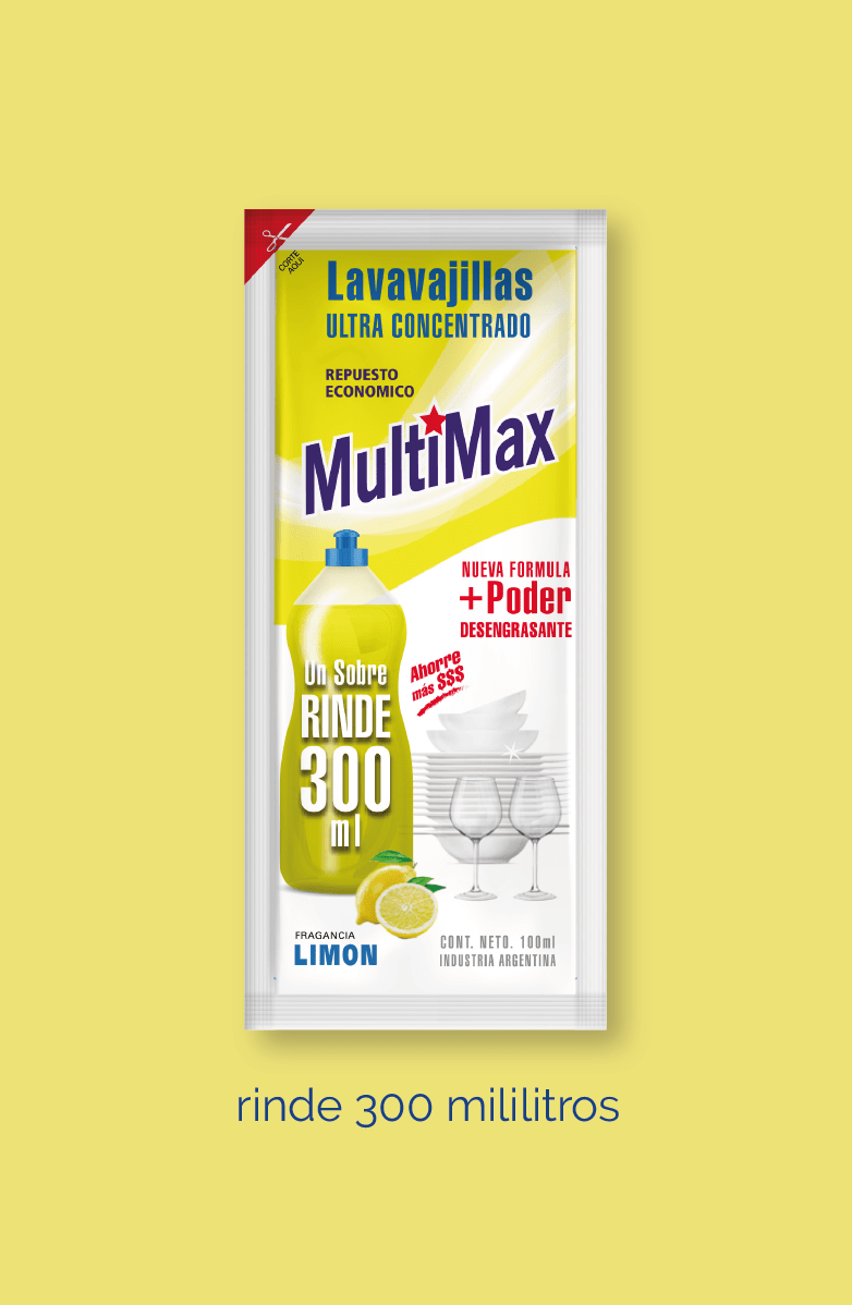 Lavavajillas ultra concentrado