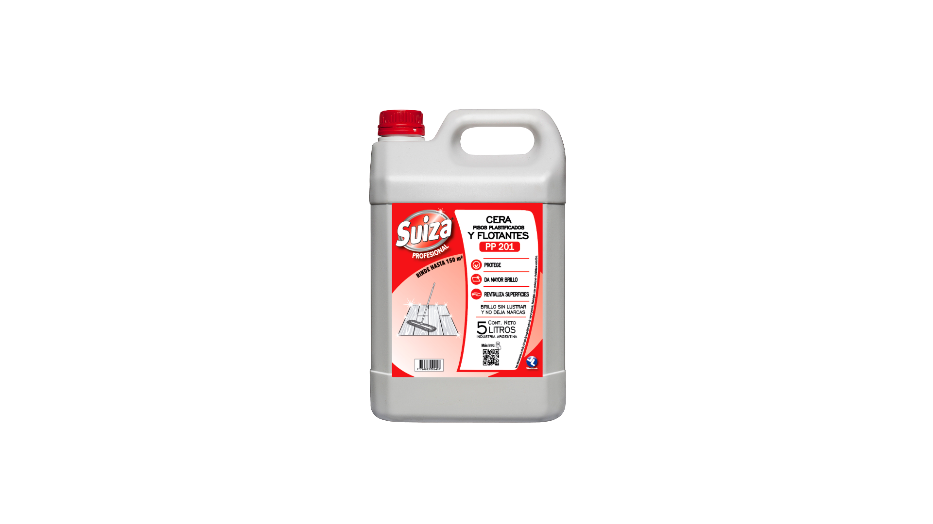 Cera para pisos plastificados y flotantes pp201 — 5.000 ml