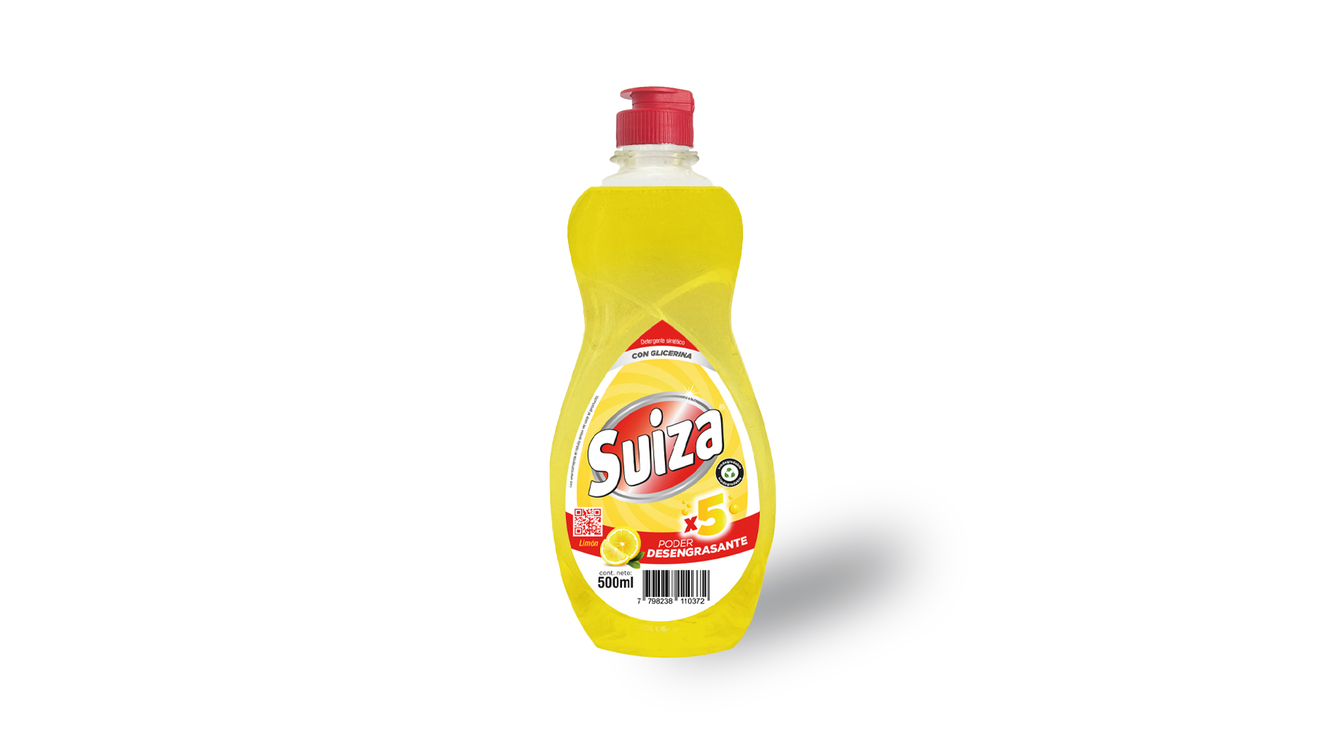 Detergente Suiza limón — 500 ml