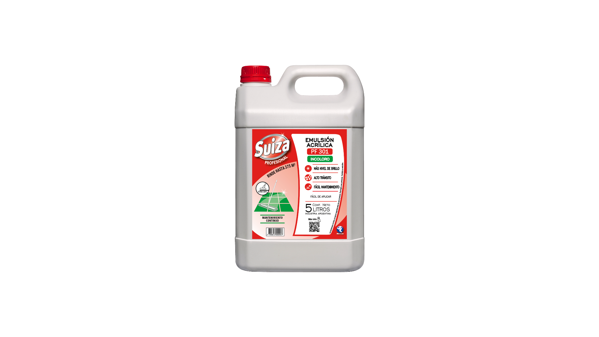 Emulsión acrílica incoloro PF301 — 5.000 ml