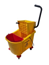 Carro prensa mopa Texan 36lt con balde separador de agua